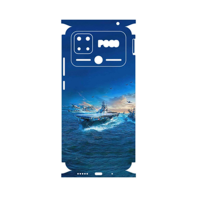 برچسب پوششی ماهوت مدل Warship-FullSkin مناسب برای گوشی موبایل شیائومی Poco C40