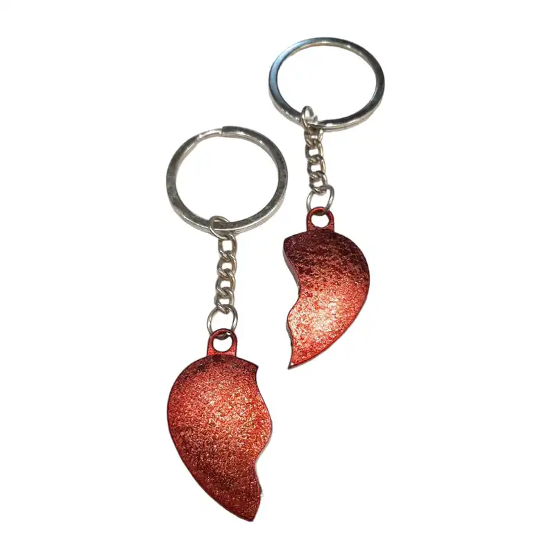 جاکلیدی مدل فلزی طرح قلب آهنربایی مجموعه دو عددی