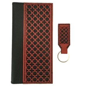 ست کیف پول و جاکلیدی چرمی چرم لنگر کد L104