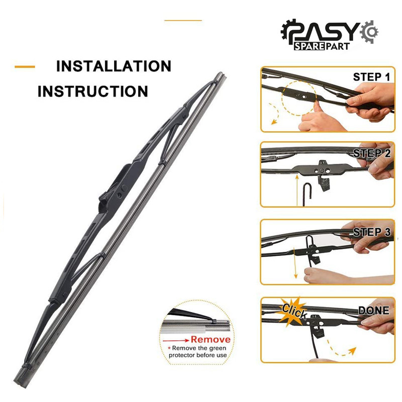 تیغه برف پاک‌کن پاسیکو مدل METAL WIPER مناسب برای هیوندای جنسیس کوپه بسته 2 عددی