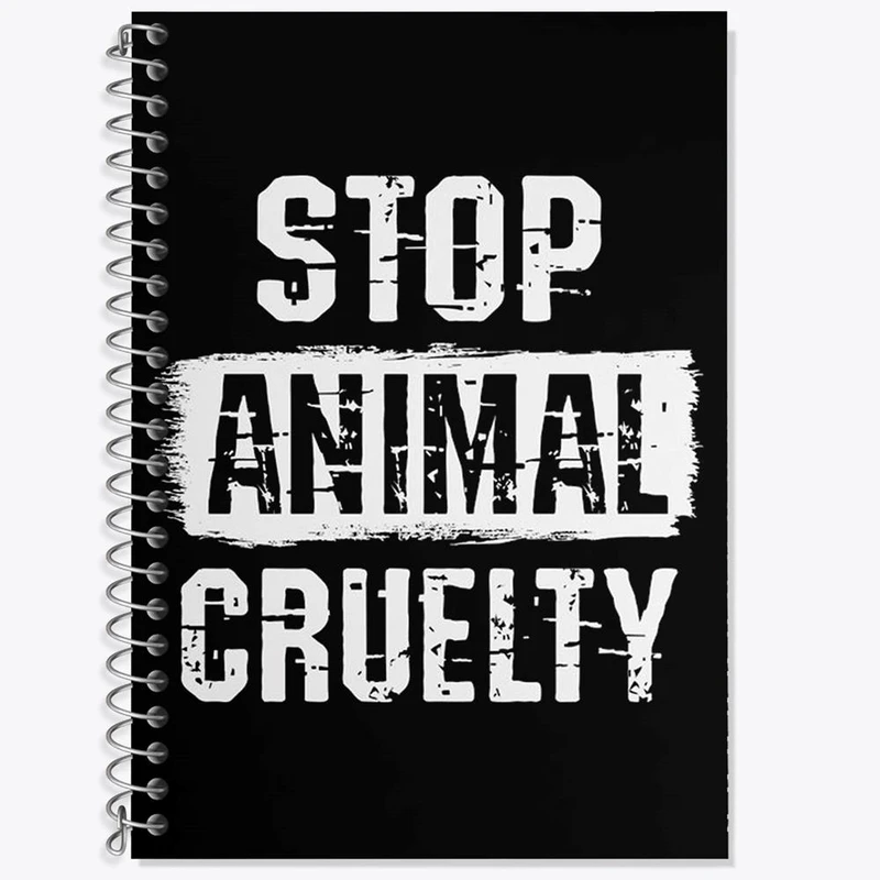 دفتر زبان 50 برگ خندالو مدل سه خط طرح حمایت از حیوانات کد 27363