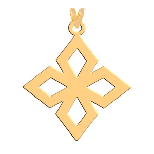 آویز گردنبند طلا 18 عیار زنانه فرشته مدل اسلیمی WNL-000002