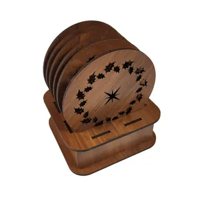 زیر لیوانی مدل پاییزه بسته 6 عددی