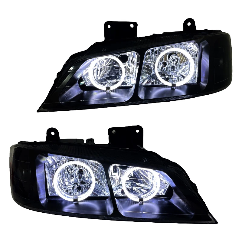 چراغ جلو خودرو گروه پژوهش صنعت مدرن مدل 3D-Ring-B-W مناسب برای پژو پارس بسته دو عددی