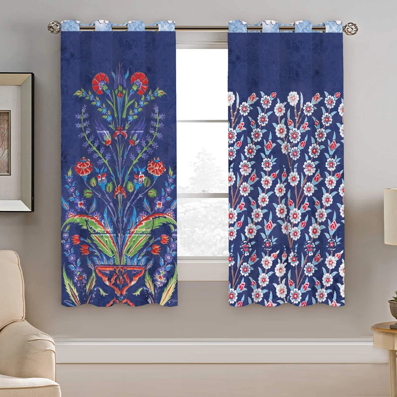 پرده نیروانا طرح سنتی  مدل مخمل کد 4887 سایز 140×200 سانتی متر