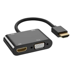 تبدیل Hdmi به VGA و HDMI ای نت مدل En-CoH1016