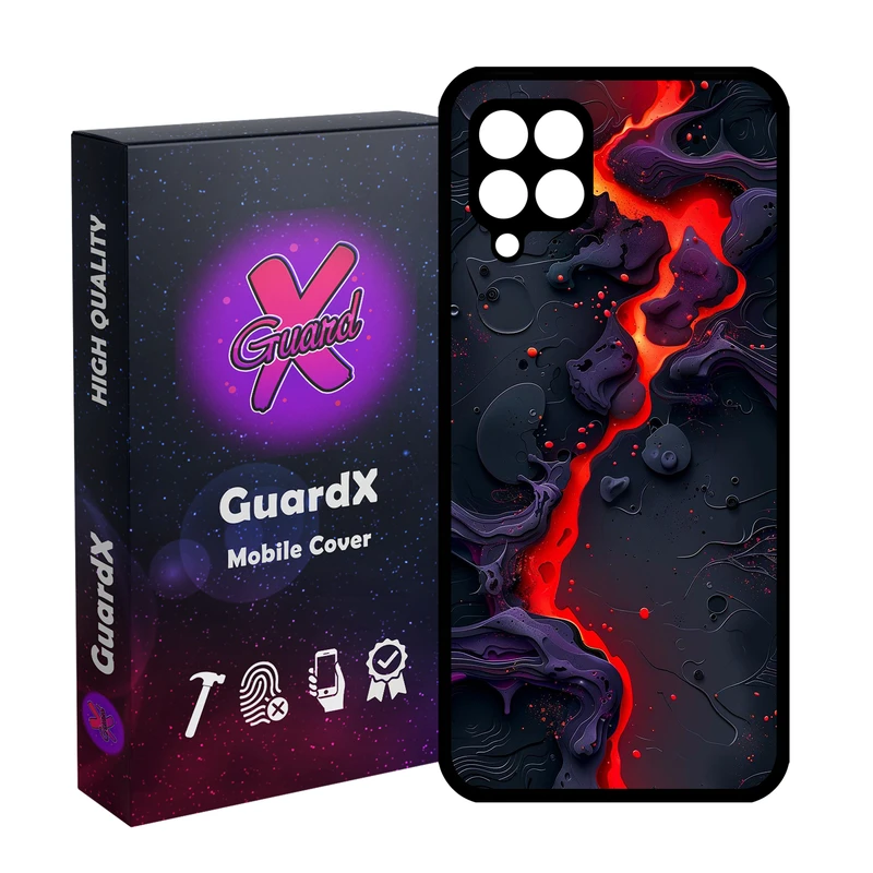 کاور گارد ایکس طرح مذاب مدل Glass10820 مناسب برای گوشی موبایل سامسونگ Galaxy A12/M12/F12