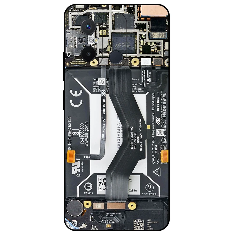 کاور مگافون طرح برد موبایل مدل 8004 مناسب برای گوشی موبایل شیائومی Redmi 12C