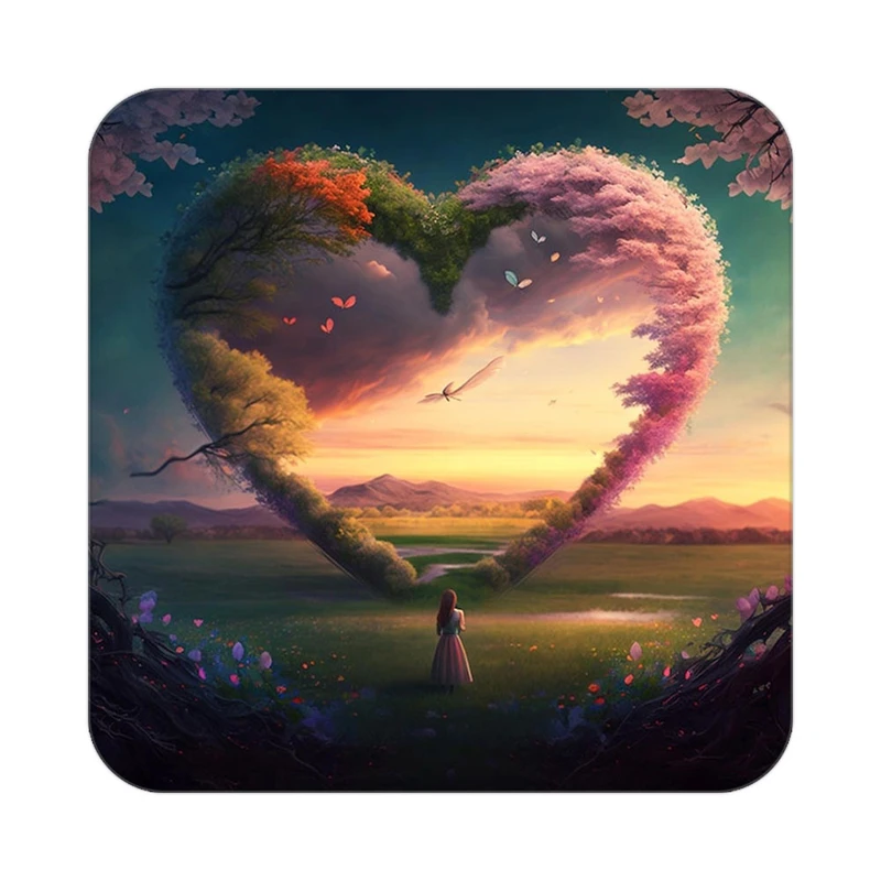 زیر لیوانی کاکتی مدل عاشقانه کد mp12774