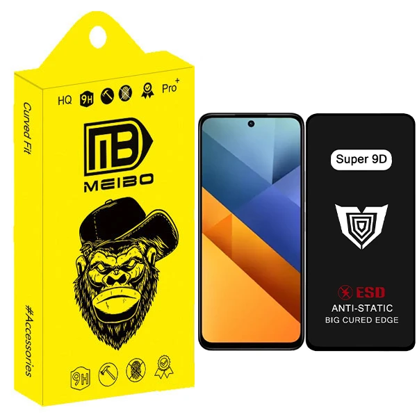 محافظ صفحه نمایش میبو مدل Super 9D Aura مناسب برای گوشی موبایل شیائومی Poco M6 5G / redmi 13 5G / Redmi 12