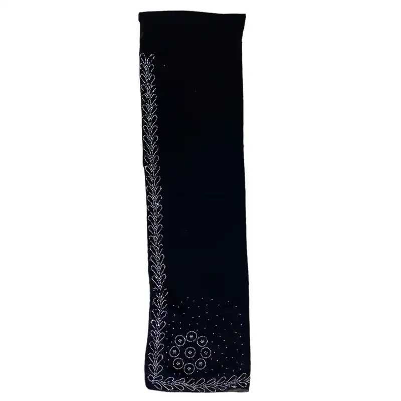 روسری زنانه مدل حریر نگین دار