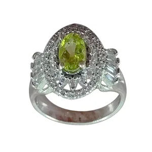 انگشتر نقره زنانه سلین کالا مدل زبرجد کد MPS-12