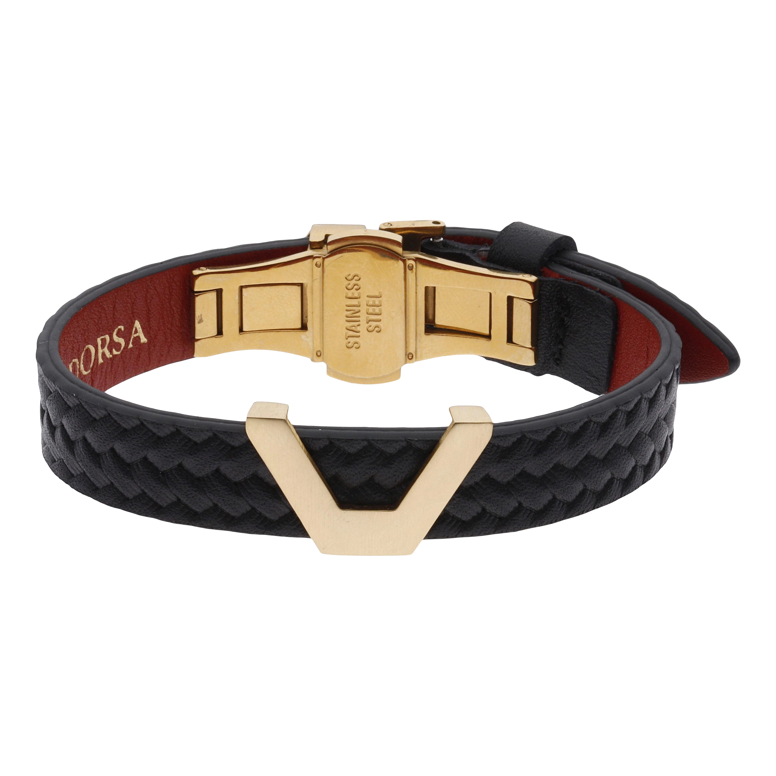 دستبند طلا 18 عیار مردانه تاج مدل G264