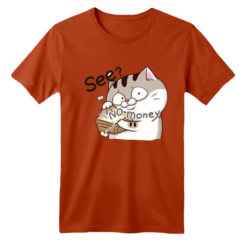 تی شرت آستین کوتاه بچگانه مدل گربه فقیر