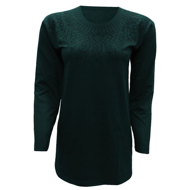 بلوز زنانه مدل رعد کد tm-1147 رنگ سبز