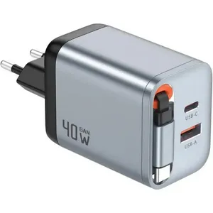 شارژر دیواری 40 وات گرین لاین مدل GaN Premium