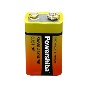 باتری کتابی پاورشیبا مدل SUPER ALKALINE 6LR61 بسته ۱ عددی