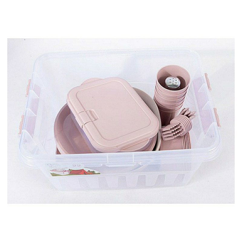 سبد پیک نیک 55 پارچه ونوس پلاستیک مدل N117 سبد پیک نیک 55 پارچه ونوس پلاستیک مدل N117