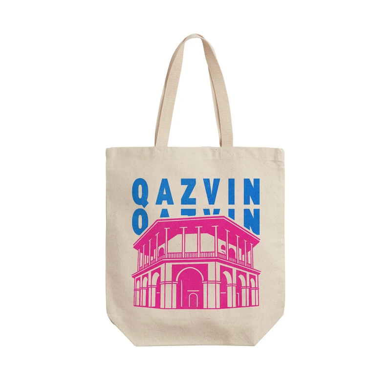 ساک خرید ترمه طراحان ایده مدل نماد کاخ چهلستون قزوین کد map0103 - L