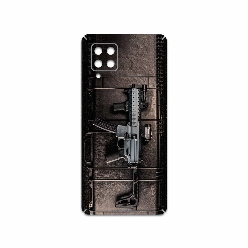 برچسب پوششی ماهوت مدل Gun مناسب برای گوشی موبایل سامسونگ Galaxy A42