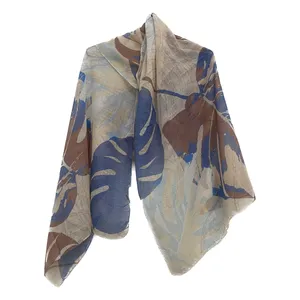 شال زنانه مدل نخی لینن هاوایی کد 8820