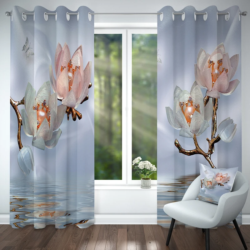 پرده مدل هازان کد 4249 سایز 140x280 سانتی متر