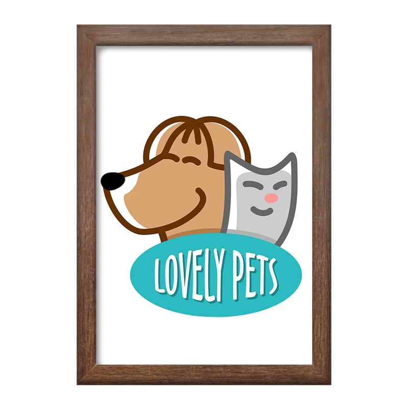 تابلو خندالو طرح حمایت از حیوانات کد 27341