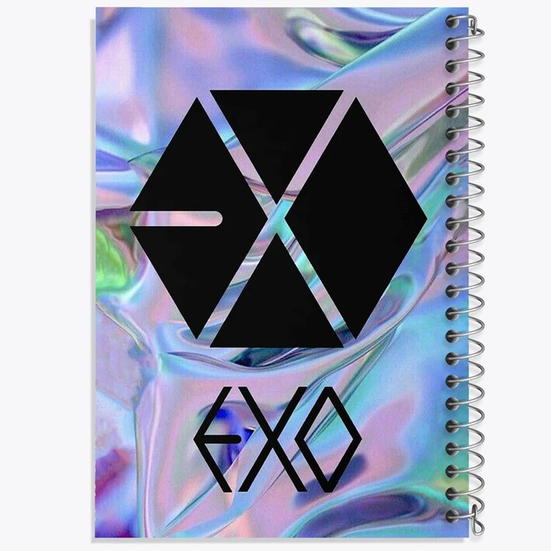 دفتر مشق 50 برگ خندالو مدل گروه EXO  کد 1029
