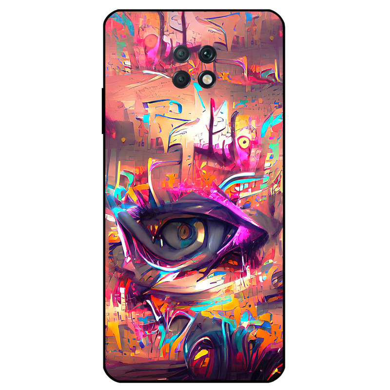 کاور مگافون طرح چشم مدل 2823 مناسب برای گوشی موبایل شیائومی Redmi Note 9T  