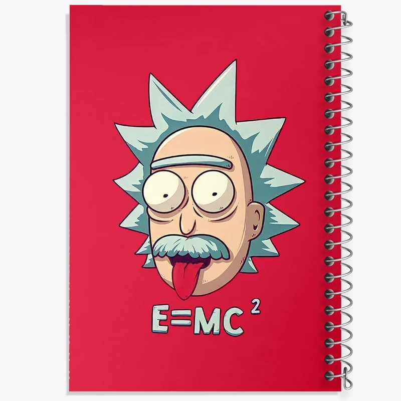 دفتر مشق 100 برگ خندالو طرح ریک (Rick) کد F1692