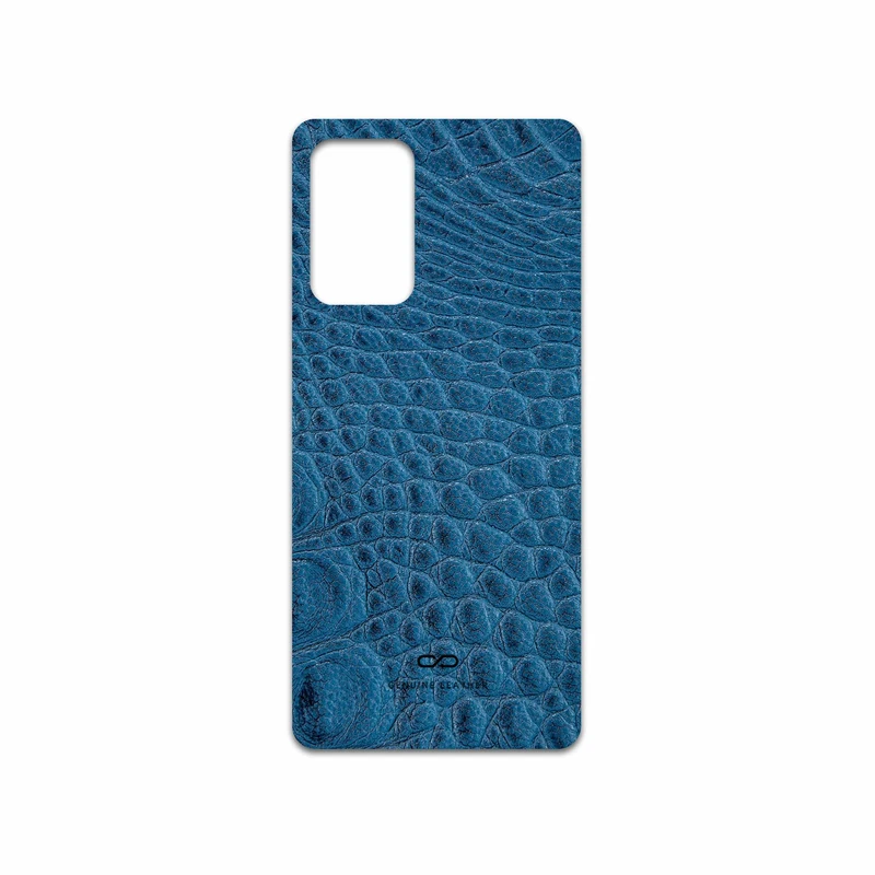 برچسب پوششی ماهوت مدل Blue-Crocodile-Leather مناسب برای گوشی موبایل سامسونگ Galaxy A52s 5G