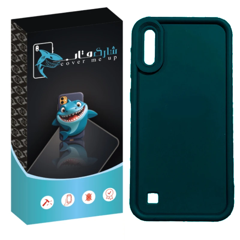 کاور شارک قاب مدل سیلیکونی سولید 2 مناسب برای گوشی موبایل سامسونگ Galaxy A10