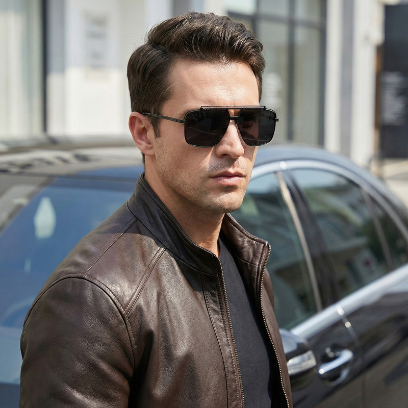 عینک آفتابی خلبانی (Aviator) مردانه  5