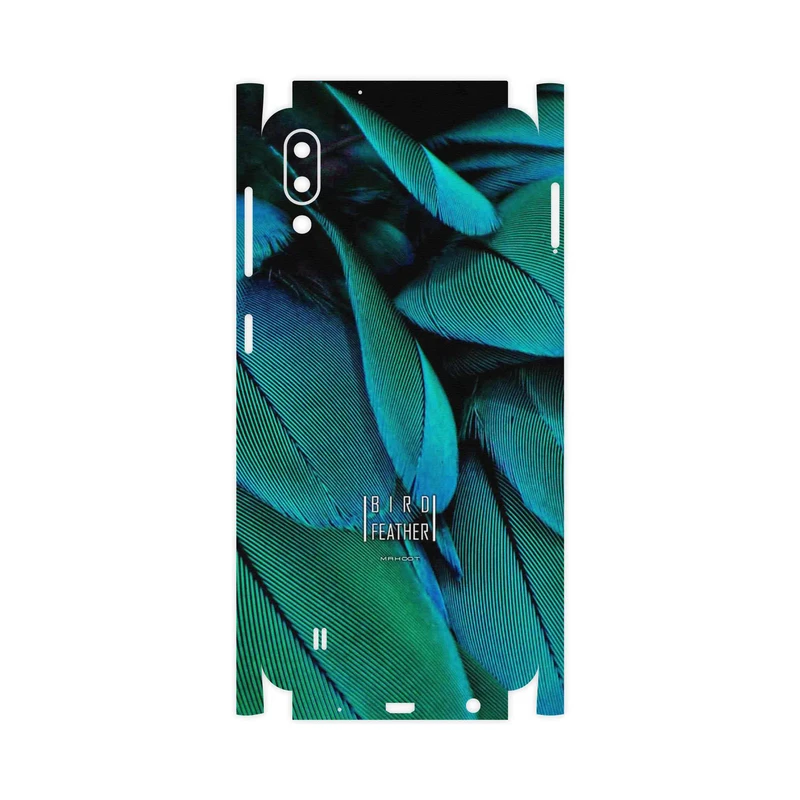 برچسب پوششی ماهوت مدل Green Feather-FullSkin مناسب برای گوشی موبایل سامسونگ Galaxy M10