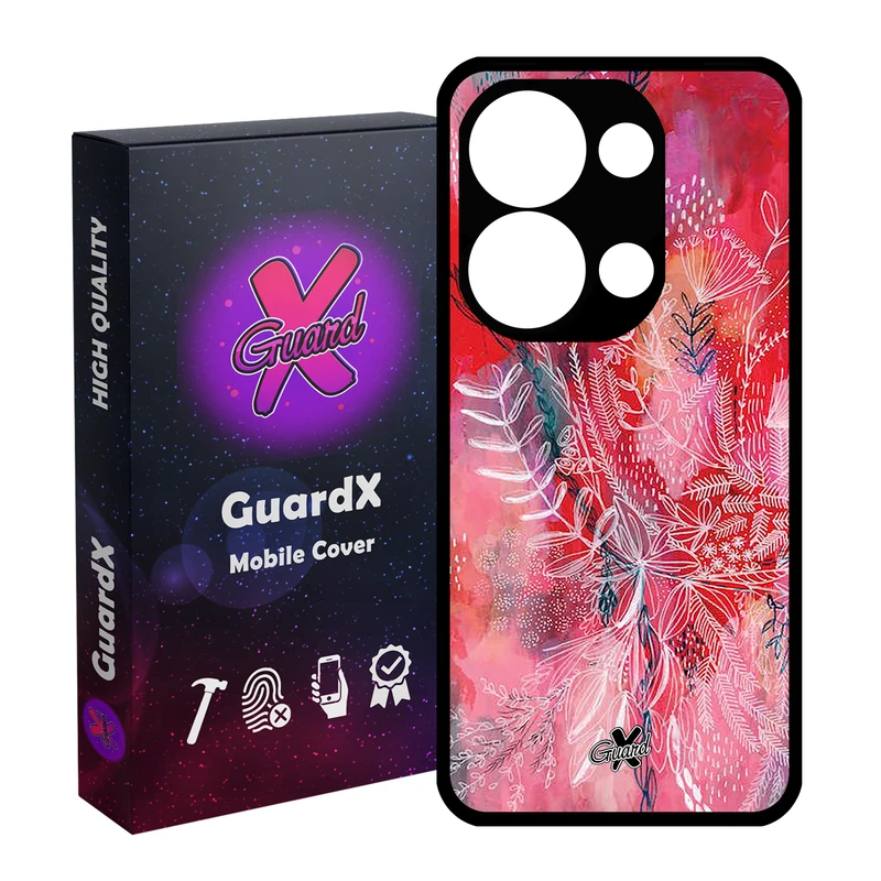 کاور گارد ایکس طرح گل مناسب برای گوشی موبایل شیائومی Redmi Note 13 Pro 4G / Poco M6 Pro 4G
