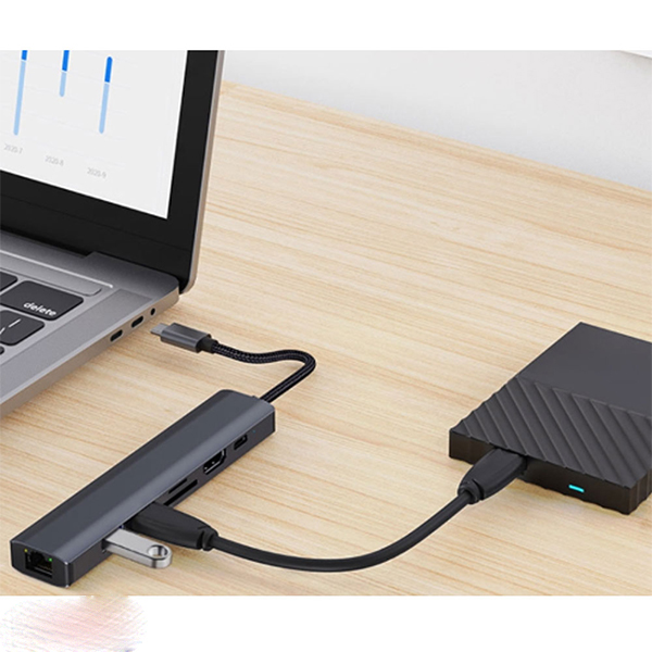 هاب 7 پورت USB-C مدل BYL-2303