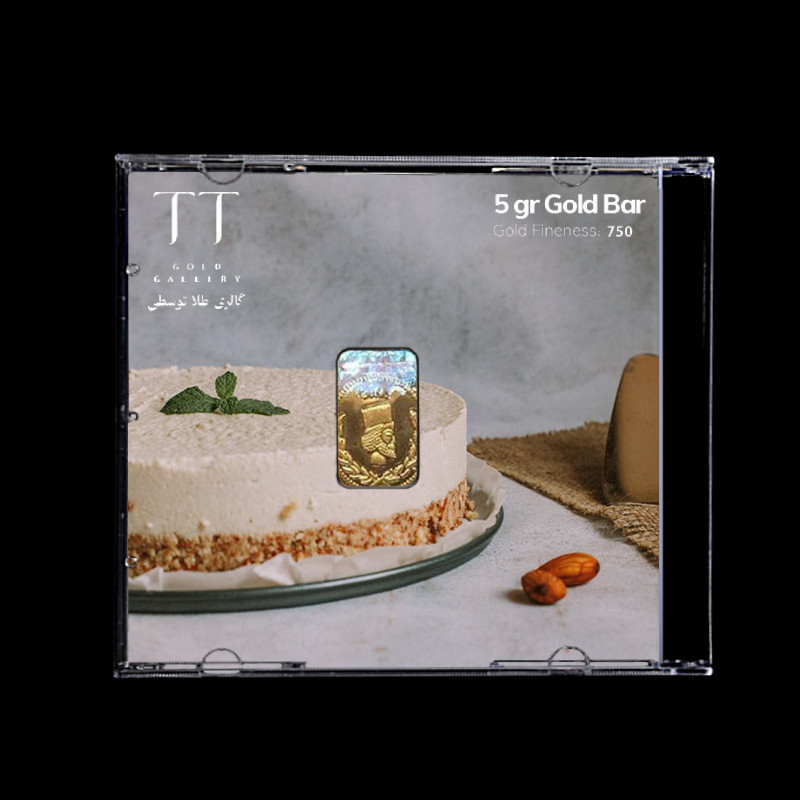 شمش طلا 18 عیار گالری طلا توسطی مدل FDD99C