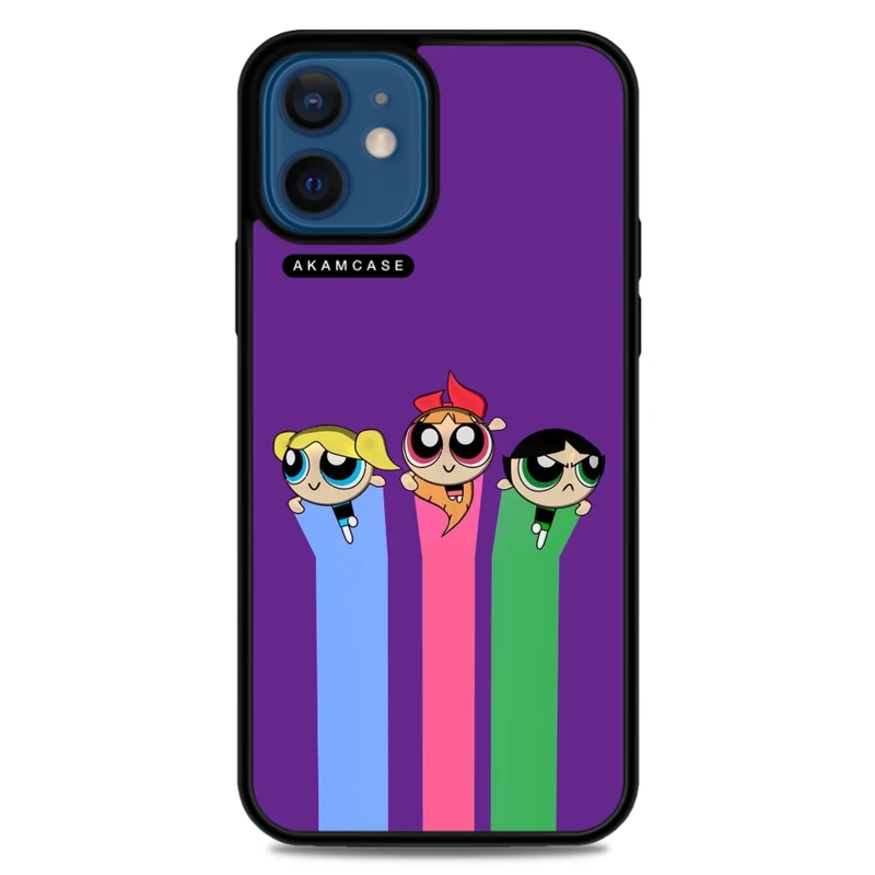کاور آکام مدل AMCWA12M-POWERPUFF GIRLS13 مناسب برای گوشی موبایل اپل iPhone 12 Mini
