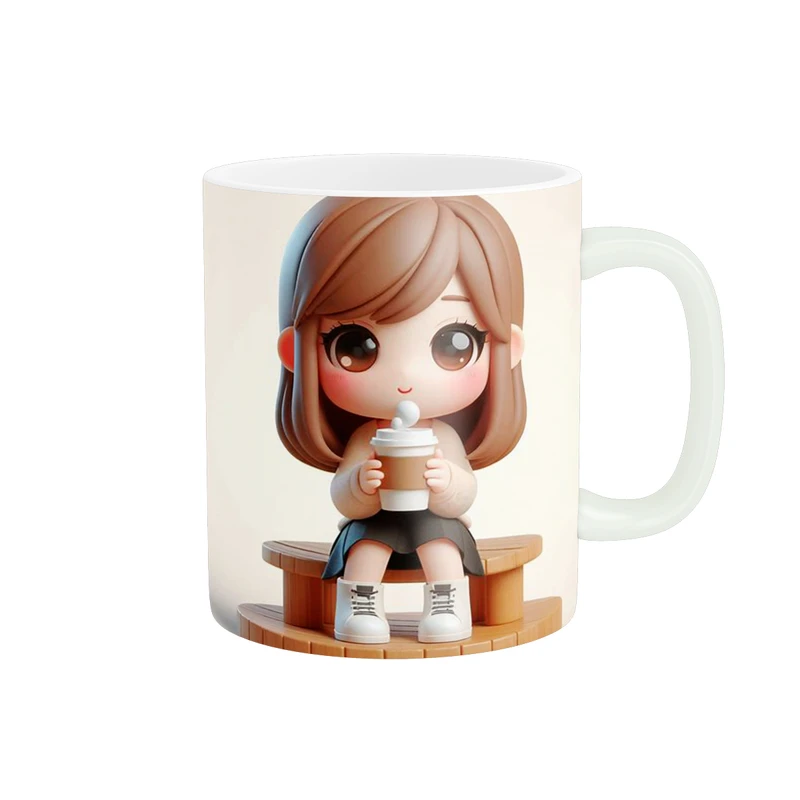 ماگ پاد آفرین طرح دختر فانتزی کد 1442