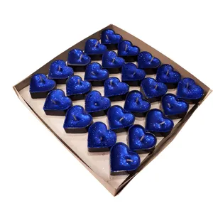 شمع وارمر مدل قلبی اکلیلی مجموعه 50 عددی 