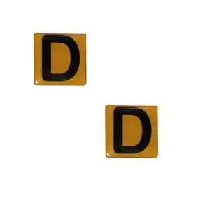   برچسب خودرو طرح D کد 101 مجموعه 2 عددی