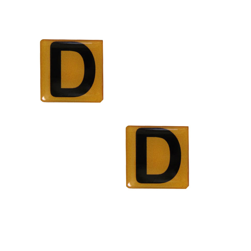   برچسب خودرو طرح D کد 101 مجموعه 2 عددی