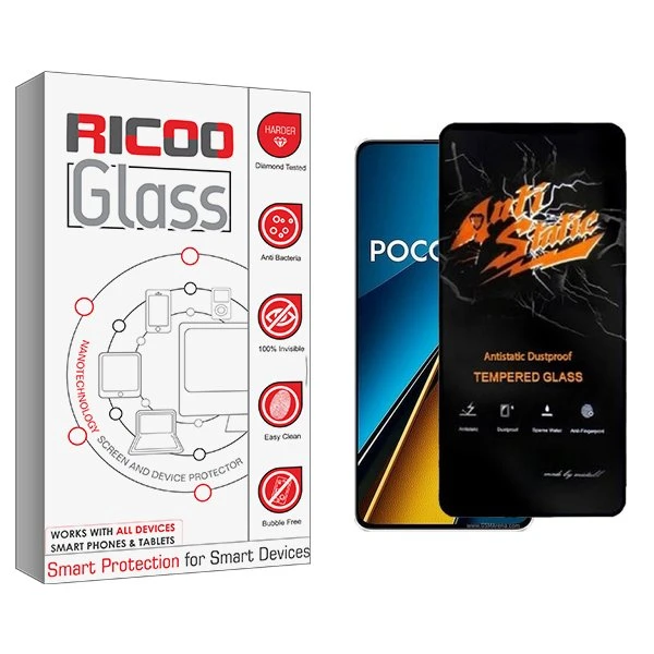 محافظ صفحه نمایش ریکو مدل RiC2 Antistatic مناسب برای گوشی موبایل شیائومی Poco X6 5G