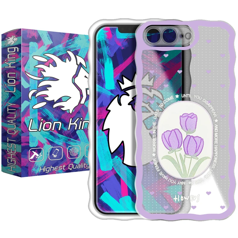  کاور لاین کینگ مدل lalehbanafshmojdar مناسب برای گوشی موبایل اپل iPhone 7/8 Plus