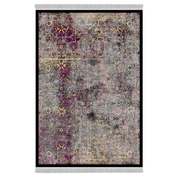 فرش پارچه‌ای دفه مدل فرشینه طرح مدرن کد 02