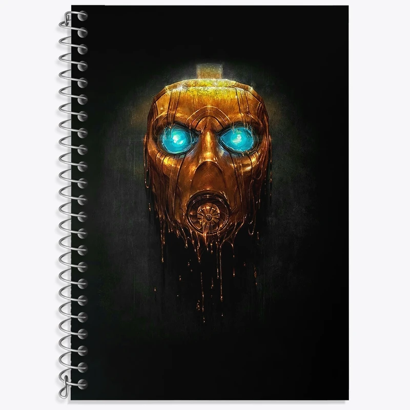 دفتر زبان 50 برگ خندالو مدل سه خط طرح بازی مس افکت (Mass Effect) کد 31550