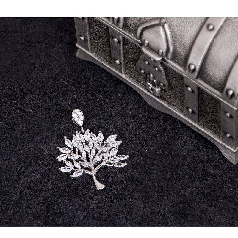 آویز گردنبند نقره زنانه مدل 665