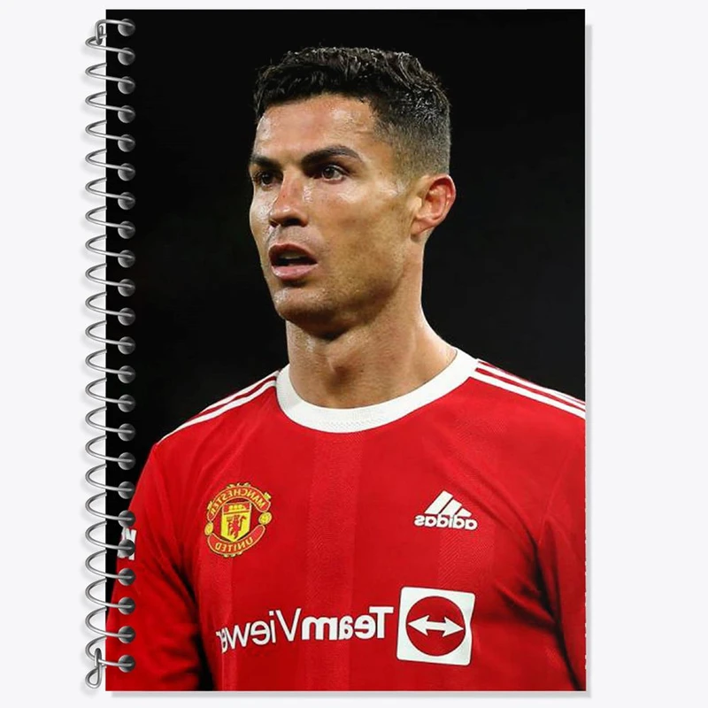 دفتر زبان 50 برگ خندالو مدل دو خط طرح کریستیانو رونالدو کد 13916
