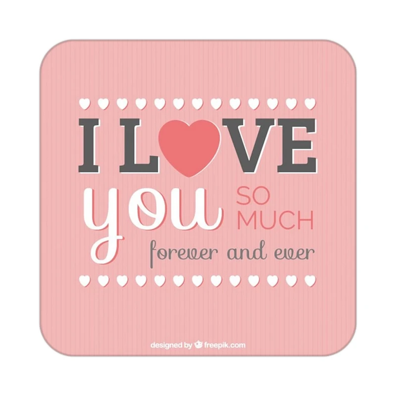 زیر لیوانی کاکتی طرح عاشقانه مدل mp39757