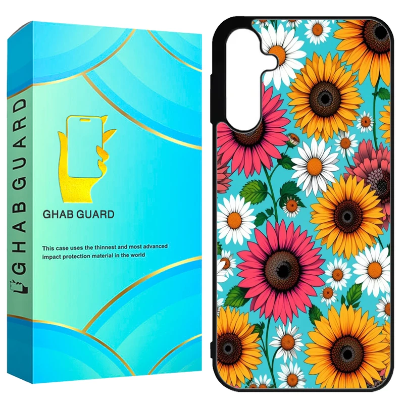 کاور قاب گارد طرح گل گلی مدل GCHPA55 مناسب برای گوشی موبایل سامسونگ Galaxy A55 5G
